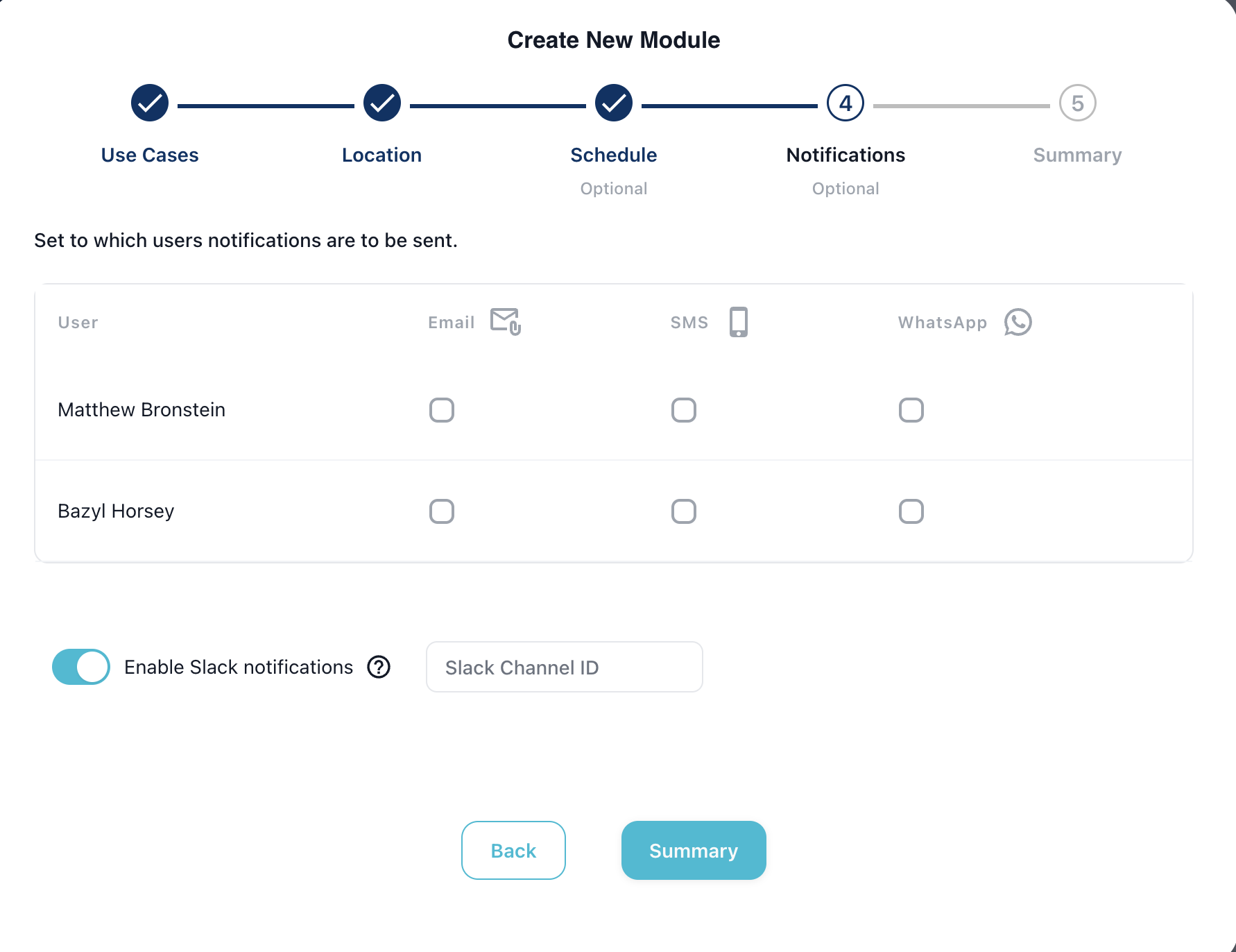 Notification Configuration
